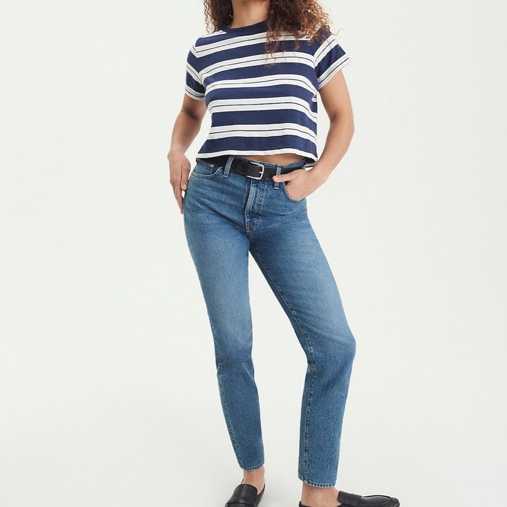 Madewell Blue Straight Leg Jeans